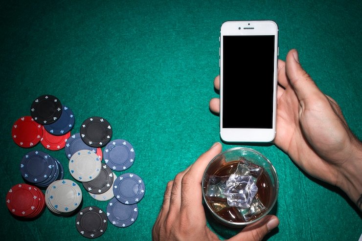 Studio live dealer No Commission Baccarat hoki 70 dengan meja permainan dan dealer profesional